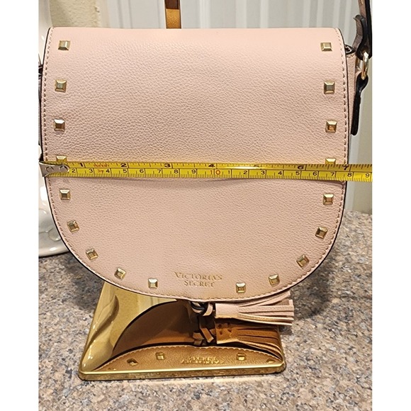 VICTORIA'S SECRET‎ Bag Small Crossbody Purse Studded Faux Leather Light Pink - Picture 4 of 11